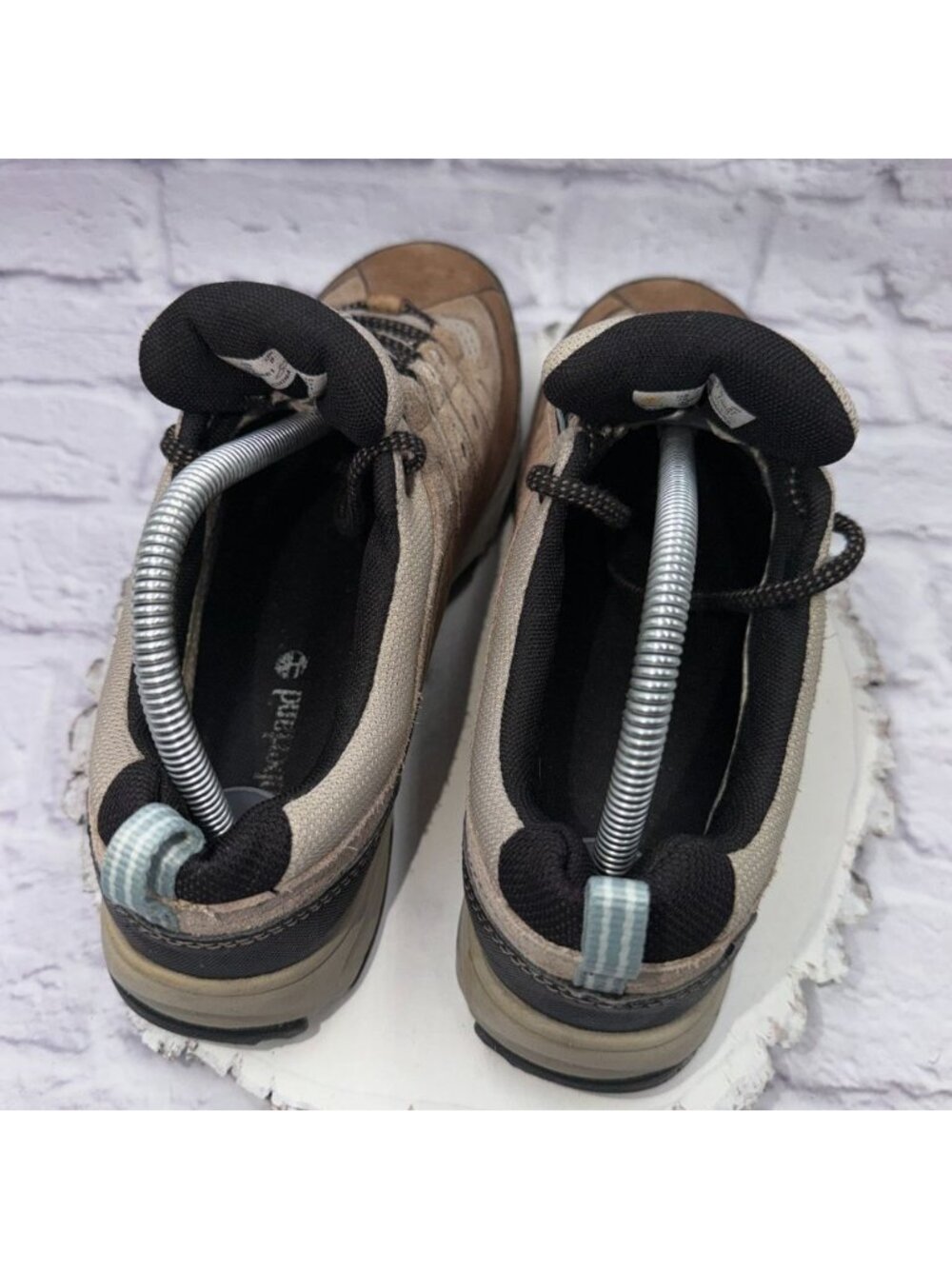 Timberland Womens Ossipee Gore-Tex WP Hiking Shoes Taupe Leather Size 10 - Picture 5 of 12